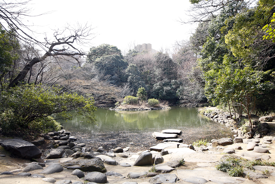 夏目漱石　三四郎池